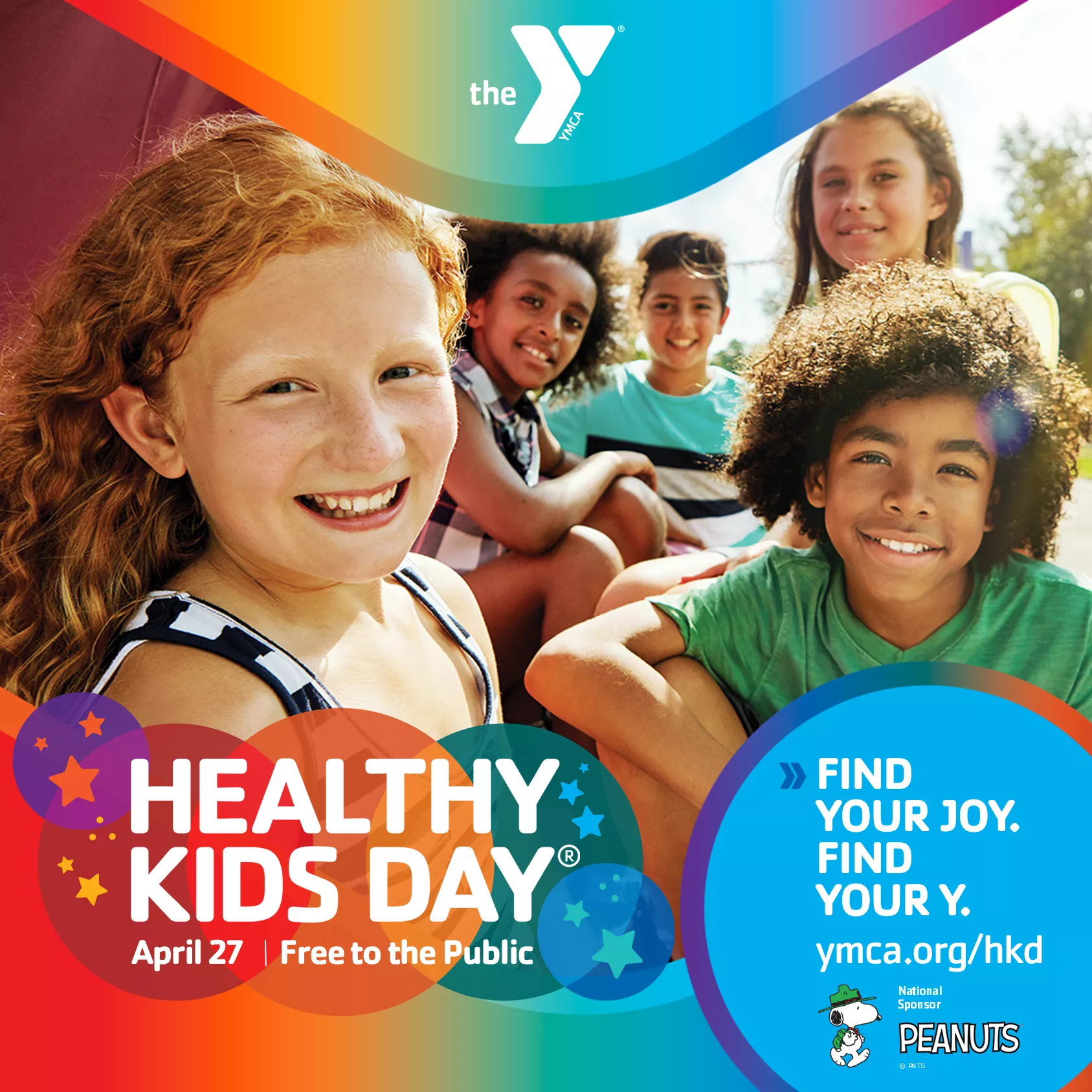 Healthy Happy kids. Find your joy. Find your Y. 